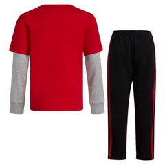 Baby Boy's 2-Piece Layered Cotton Tee Pant Set