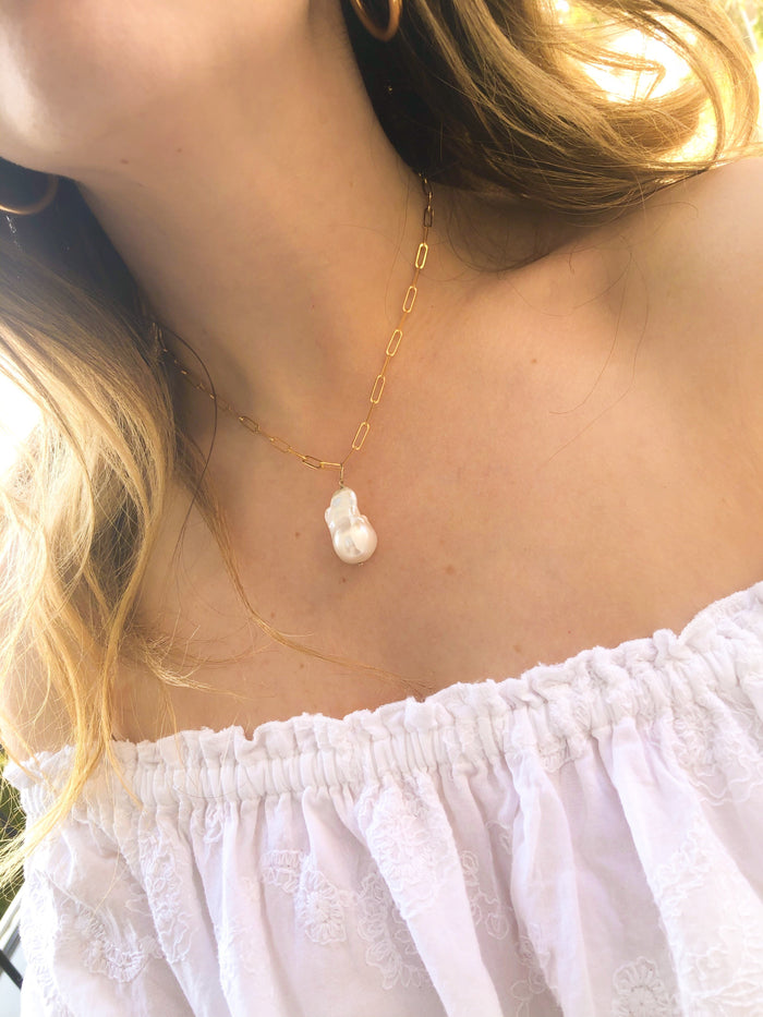 Baroque Pearl Charm