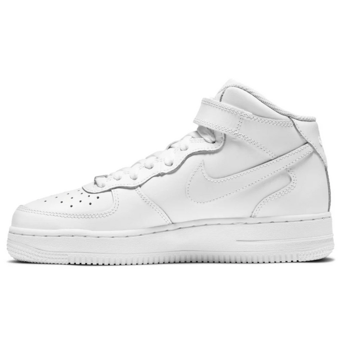 Nike Big Kids' Air Force 1 Mid White Shoes DH2933-111