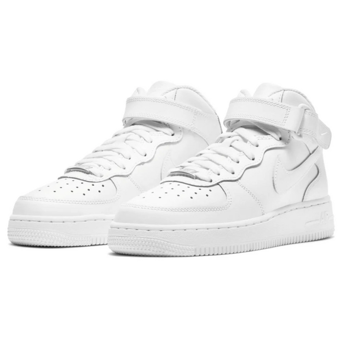 Nike Big Kids' Air Force 1 Mid White Shoes DH2933-111