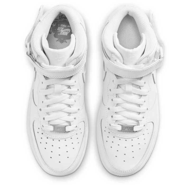 Nike Big Kids' Air Force 1 Mid White Shoes DH2933-111