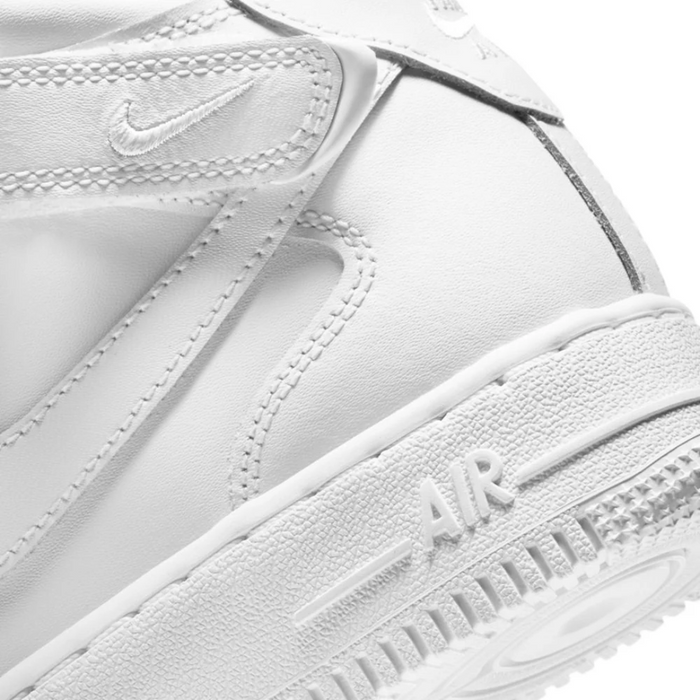 Nike Big Kids' Air Force 1 Mid White Shoes DH2933-111