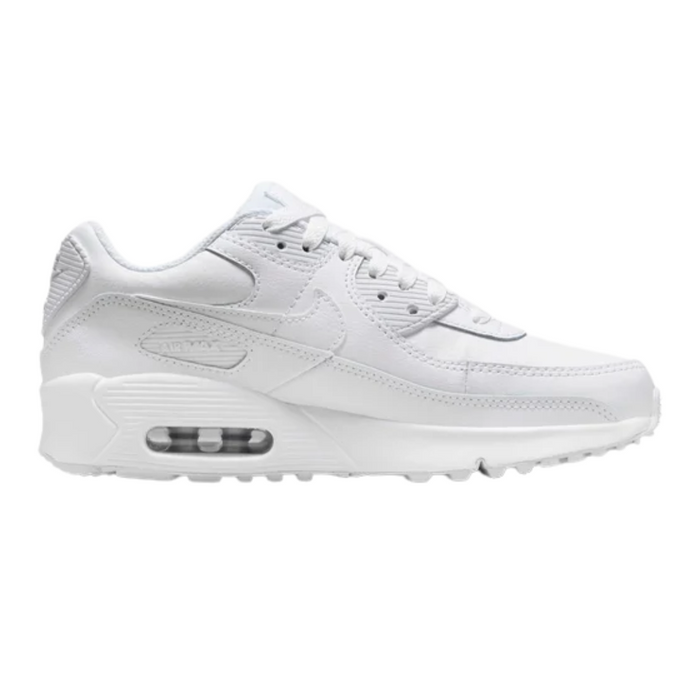 Nike Big Kids'  Air Max 90 Shoes – White/Metallic Silver HF6358-102