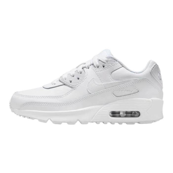 Nike Big Kids'  Air Max 90 Shoes – White/Metallic Silver HF6358-102