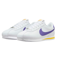 Nike Big Kids' Cortez Shoes – White/Purple DM0950-105