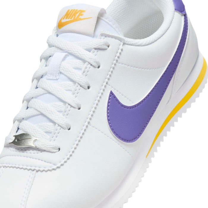 Nike Big Kids' Cortez Shoes – White/Purple DM0950-105