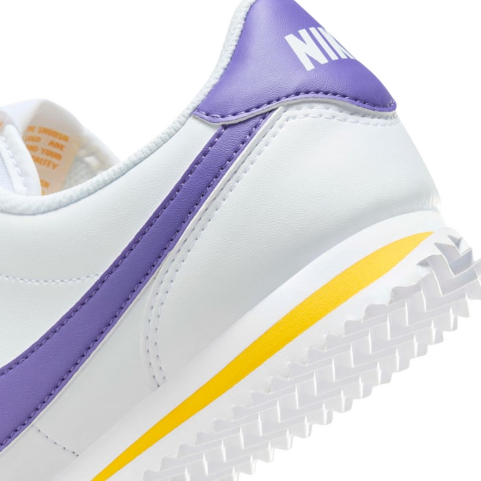 Nike Big Kids' Cortez Shoes – White/Purple DM0950-105
