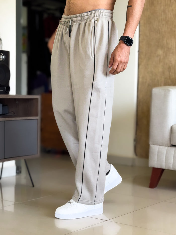 Buso Pachuco Super Baggy Crema de lineas negras, Frizado