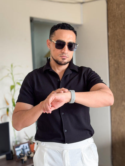 Camisa All Money negro oversize
