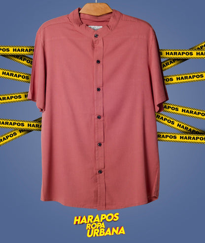 Camisa basica palo de rosa entera