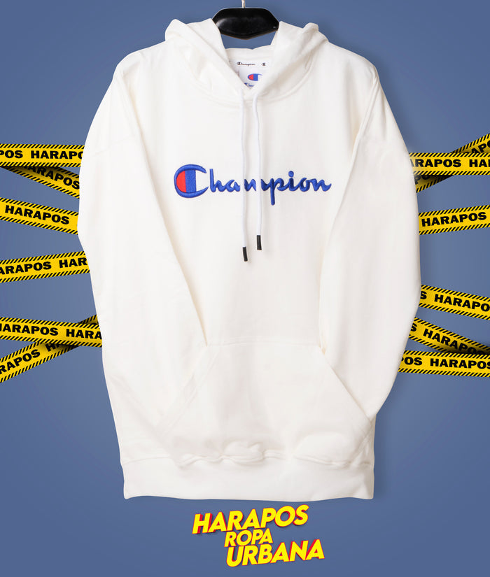 Canguro Champions blanco letras azules