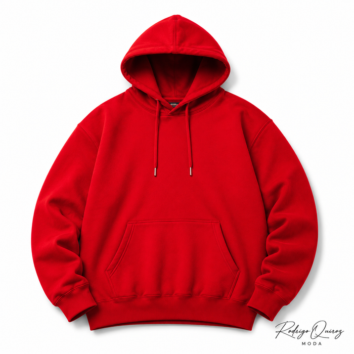 Canguro de invierno Frizado Basico Rojo