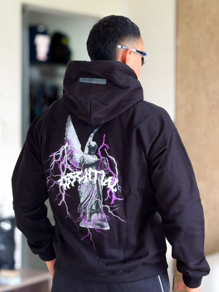 Canguro Oversize Essential Thunder Angel Negro