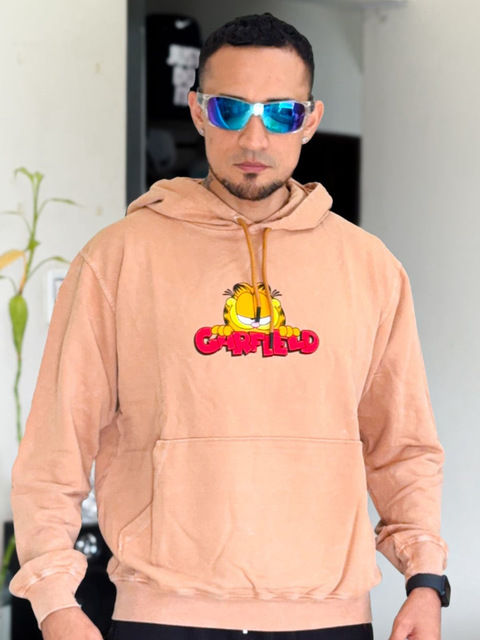 Canguro Vintage Oversize Gardfiel Big Smile Cafe claro
