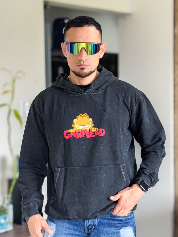 Canguro Vintage Oversize Garfield Big Smile colro Negro Taidai