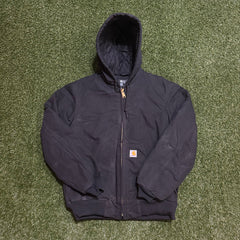 Carhartt 0J0140-M Black Canvas Jacket Hoodie - S