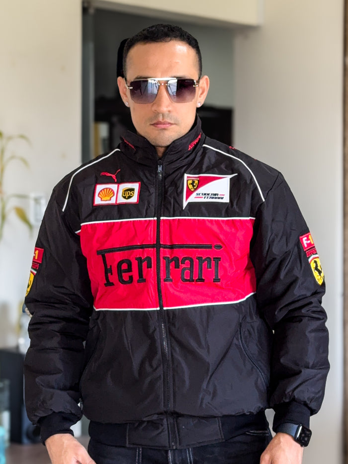 Chaqueta de competicion Formula 1 Escuderia Ferrari Negra