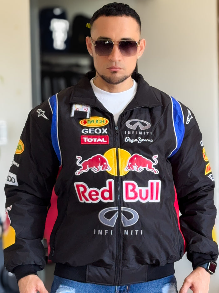 Chaqueta de competicion Formula 1 Escuderia Redbull Negro