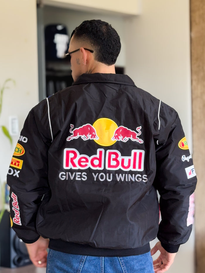 Chaqueta de competicion Formula 1 Escuderia Redbull Negro