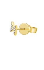 Diamond Mini Lightning Bolt Stud