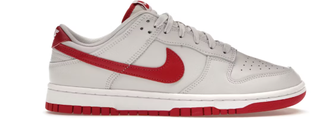 Nike Dunk Low Vast Grey Varsity Red