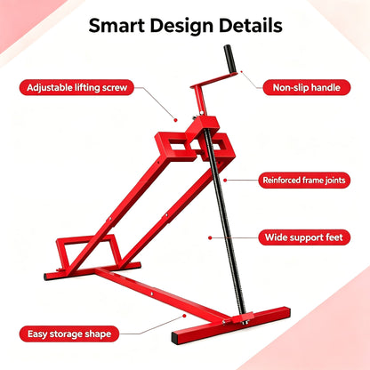 Heavy-Duty Lawn Mower Lift Jack – 880 LBS Adjustable Maintenance Lift