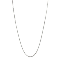 FINAL SALE 14K White Gold Cable Chain Necklace