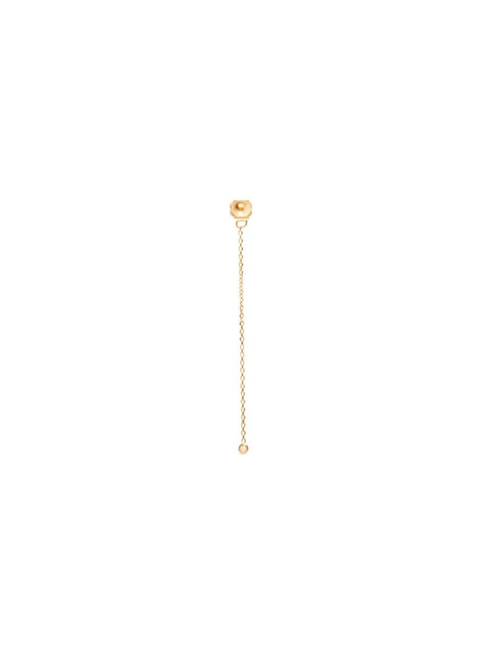 Gold Chain Diamond Earring Back