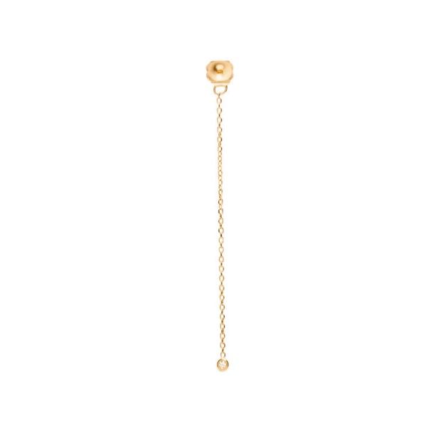 Gold Chain Diamond Earring Back