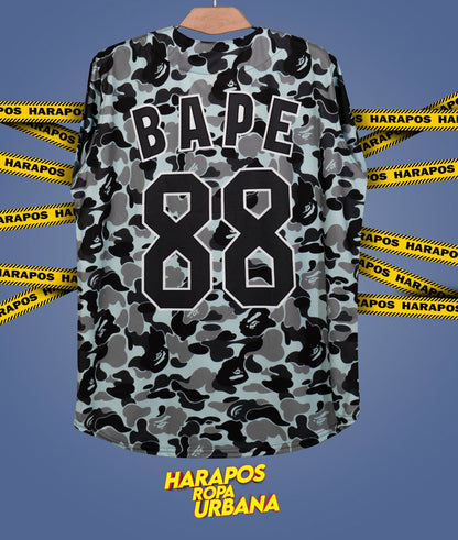 Jersey bape plomo camuflado