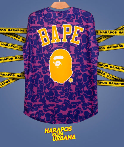 Jersey lakers bape lila camuflado