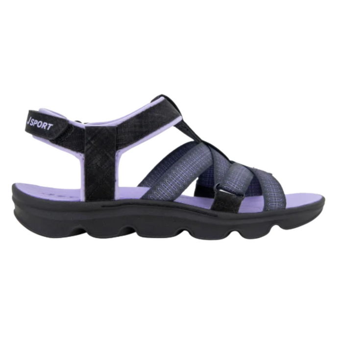Jsport Women's Adjustable Sandals Black/Purple 1769643