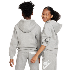 Nike Kid's Futura Pull Over Hoodie Grey - CJ7861-063