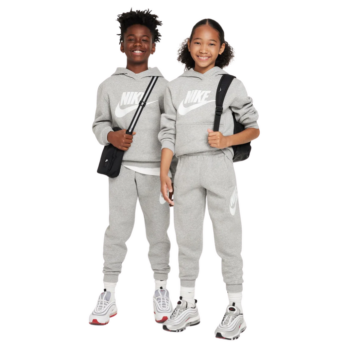 Nike Kid's Futura Pull Over Hoodie Grey - CJ7861-063