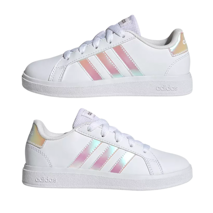 Adidas Kids’ Grand Court 2.0 Shoes – White (GY2326)