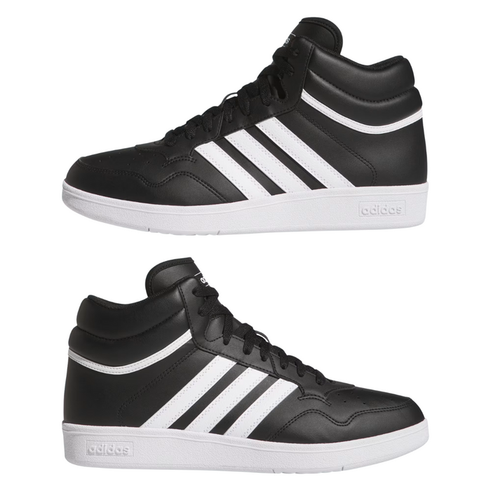 Adidas Kids' Hoops 4.0 Mid Shoes – Black/White JQ9994