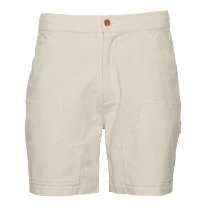 LCKR Men’s Painters Corduroy Shorts – Cream LMWS293CK