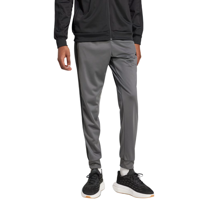 Adidas Men's 3-Stripes Tricot Tapered Track Pants Grey H46109