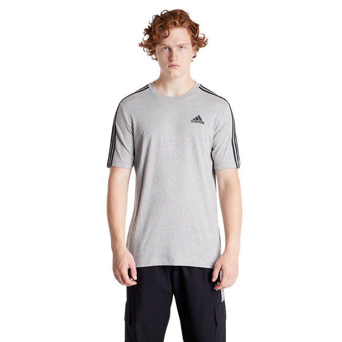 Adidas Men's Essentials 3 Stripes Tee Grey GL3735