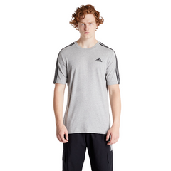 Adidas Men's Essentials 3 Stripes Tee Grey GL3735