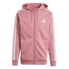 Adidas Men's Essentials Fleece 3-Stripes Full-Zip Hoodie – IX0166