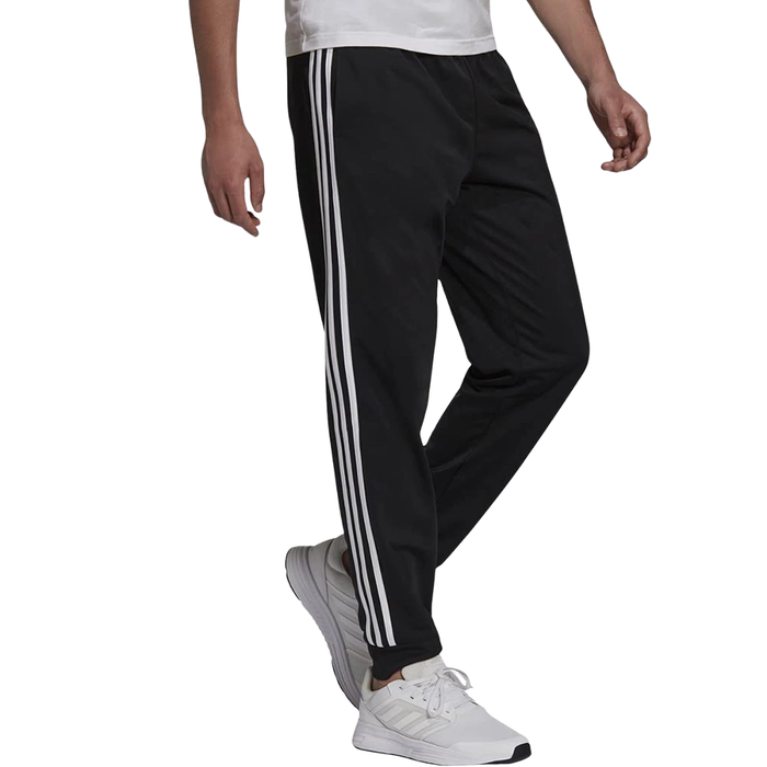 Adidas Men’s Essentials Warm-Up Tapered 3-Stripes Track Pants H46105