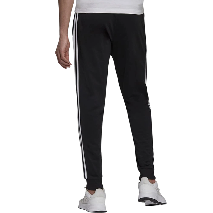 Adidas Men’s Essentials Warm-Up Tapered 3-Stripes Track Pants H46105