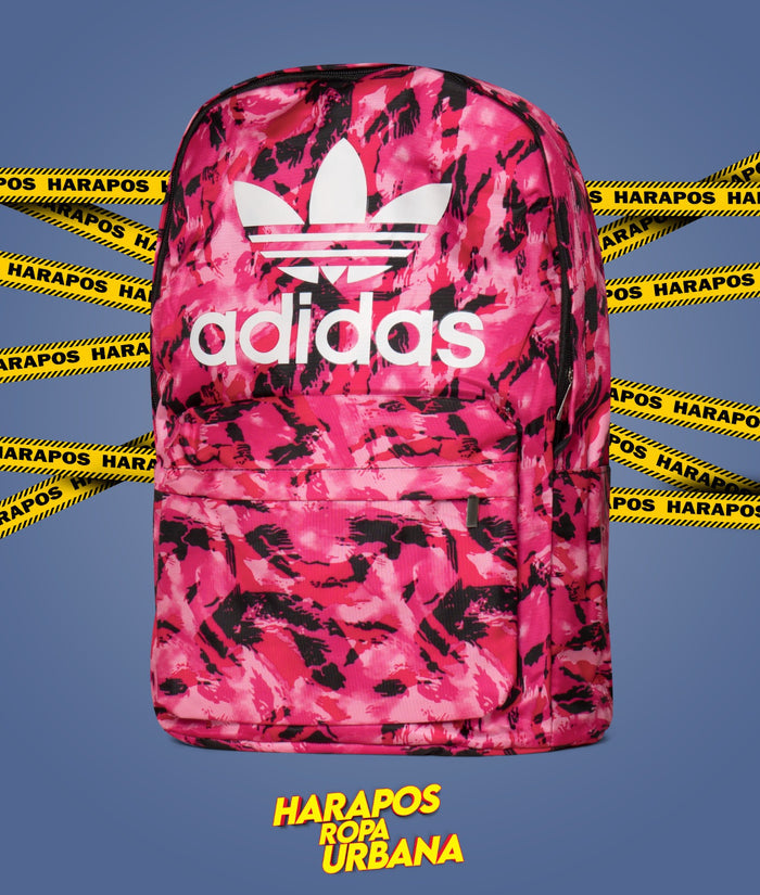 Mochila adidas camuflada rosada