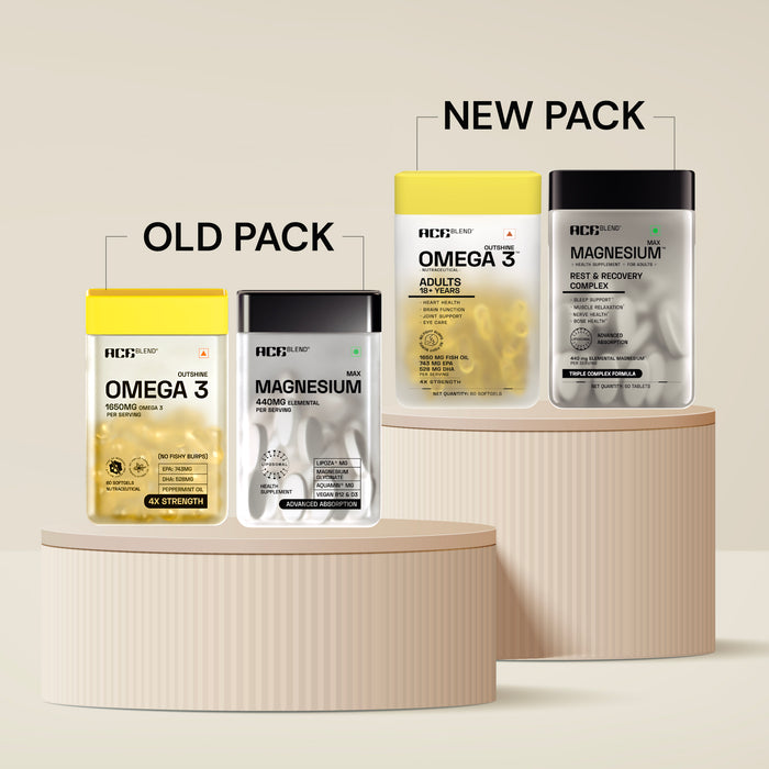 Outshine Omega 3 + Max Magnesium Super Combo