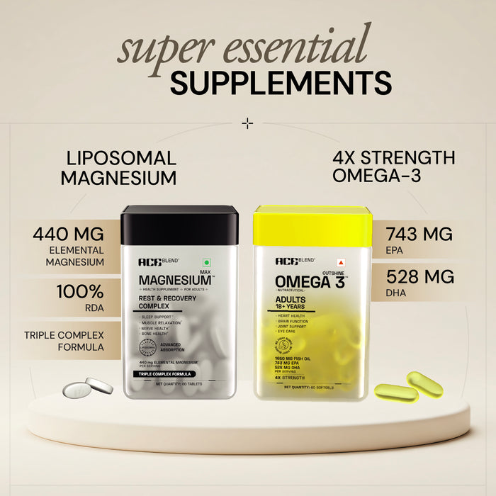 Outshine Omega 3 + Max Magnesium Super Combo
