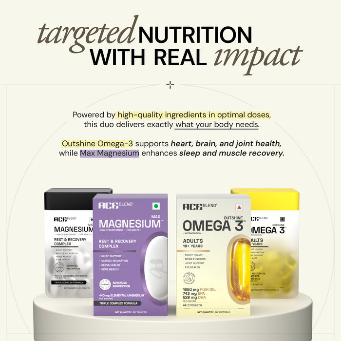 Outshine Omega 3 + Max Magnesium Super Combo