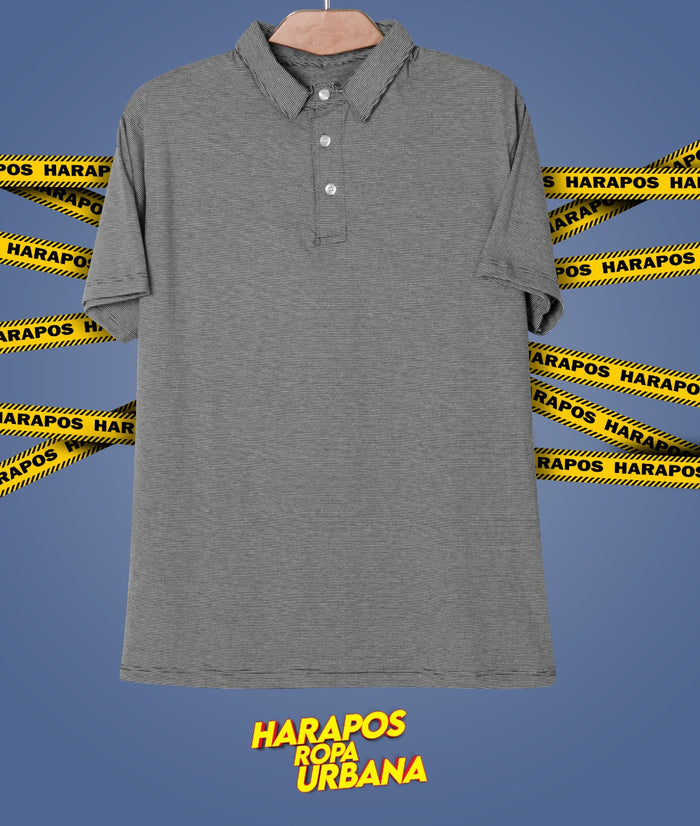 Polera H&M con cuello ploma rayada