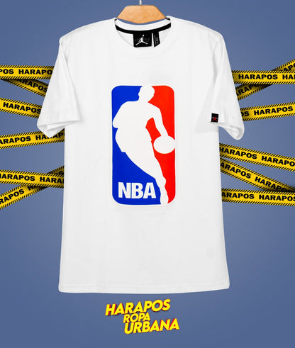Polera jordan NBA blanca