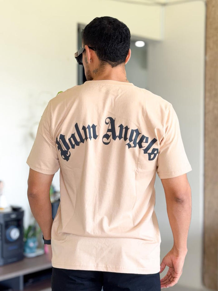 Polera Palm Angel Arena letra Grande